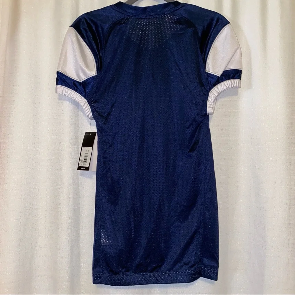 Adidas Youth Football Jersey Blue and White, New with tags Size Medium
